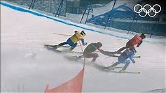 ⛷ Freestyle Skiing Beijing 2022 | Men's ski cross highlights