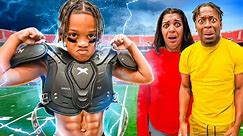 THE #1 YOUTH FOOTBALL PLAYER IN THE COUNTRY GOES CRAZY IN THE THUNDERSTORM **HE'S UNSTOPPABLE**