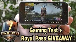 iPhone 7 Gaming Test | PUBG on HDR Settings on iPhone 7 + PUBG Royal Pass Season 7 GIVEAWAY |