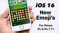 How to Get iOS 16 New Emoji’s on iPhone 5s, 6, 6s, 7, 7+ - Install iOS 16 New Emoji’s on Old iPhones