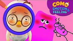 Emotion & Feeling with Como | Learn emotion | Sick | Cartoon video for kids | Como Kids TV