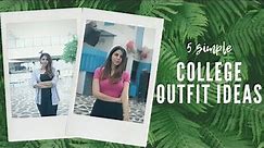 Simple COLLEGE OUTFITS! | What To Wear To College