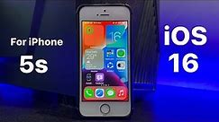 Update iOS 12.5.5 to iOS 16 - Update iPhone 5s on iOS 16
