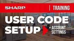Sharp: User Code Setup
