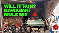Will It Run? Kawasaki Mule 550 UTV