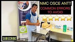 ANTT (Aseptic Non Touch Technique) common errors to avoid in the OSCE #NMC OSCE#