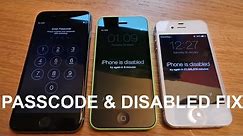 How to reset disabled or Password locked iPhones 6S & 6/Plus/SE/5s/5c/5/4s/4/iPad or iPod