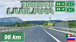 Confine di Stato ITALIA - SLOVENIA | TRIESTE - LJUBLJANA | RA13 RA14 A3 A1