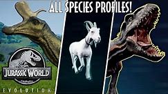 All 52 Species Profiles in Jurassic World: Evolution (A-Z)