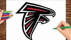 How To Draw Atlanta Falcons Logo / Easy Drawing step by step