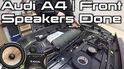 Audi A4 Front Speakers Installed | Focal PS165-fx