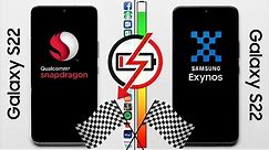 Galaxy S22: Snapdragon vs. Exynos Speed & Battery Test