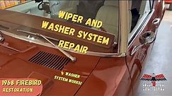 Wiper motor and washer pump system repair, 1968 Firebird Restoration