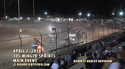SNMS 4/07/18 305 Winged Sprints
