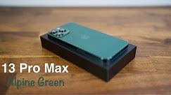 iPhone 13 Pro Max Alpine Green Unboxing