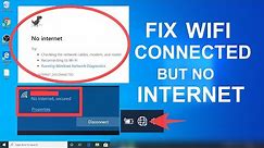 How To Fix WiFi Connected But No Internet Access On Windows 10 - 5 Ways