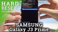 How to Hard Reset SAMSUNG Galaxy J3 Prime - Bypass Screen Lock / Wipe Data |HardReset.Info