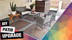 DIY Stained Concrete Patio | How to Stain Concrete | Walkway Ideas