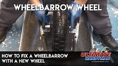 How to fix a wheelbarrow wheel – with a new wheel