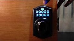 How to Change the 4 Digit Code on a Schlage Lock (BE365, FE595, FE575)