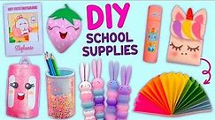 12 DIY - CUTE SCHOOL SUPPLIES IDEAS - Back To School