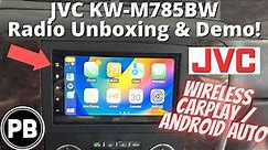 JVC Wireless CarPlay / Android Radio Unboxing and Demo | KW-M785BW