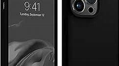 AOTESIER iPhone 13 Pro Case,[Military Shockproof Protection] Liquid Silicone Phone Case with [Soft Anti-Scratch Microfiber Lining] Camera & Screen Protection 6.1 inch Slim Thin Cover（Black）