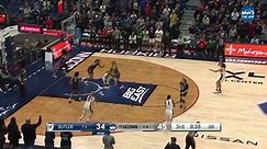 UConn's Aaliyah Edwards scores after great pass by Ashlynn Shade