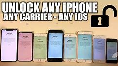 How To Unlock Any iPhone From Any Carrier In 1 Minute - XS/XR/X/8/7/6/5