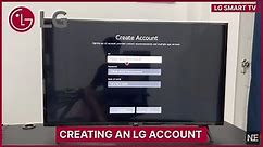 LG Smart TV: Creating an LG Account