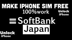 Softbank iphone free sim free unlock.100%safe