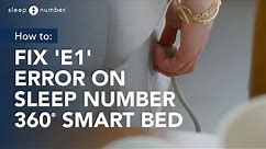 How To Fix An “E1” Error On A Sleep Number 360® Smart Bed