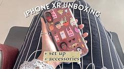 🍎 iphone xr (product) red unboxing 2021 aesthetic + set up + accessories • nayy ❤️✨