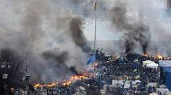 Molotov Cocktails Vs Water Cannon In Deadly Kiev Protests