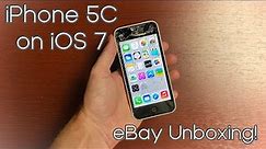 iPhone 5C on iOS 7 from eBay - Unboxing!