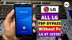 All LG FRP Bypass Without Pc || LG K7 Google Bypass Android 5.1 Very Easy Method
