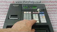 E02 Error Message Sharp XE-A137 / XE-A147 Cash Register