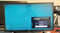 Sony Bravia TV: How to Do System Software Update
