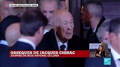 Obsèques de Jacques Chirac : l'ancien président Valéry Giscard d'Estaing présent à la messe