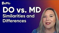 DO vs. MD - Similarities and Differences between Osteopathic and Allopathic Medicine | BeMo