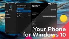 This is 'Your Phone' for Windows 10 – Sync your Android to your PC!