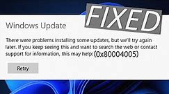 How to Fix Error 0x80004005 in Windows 10/11 [5 Easy Fixes]