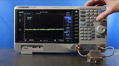 How to setup your spectrum analyser for a returnloss measurement with a directional couper