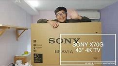 Sony X70G 43" inch 4K TV 📺 - unboxing video & review