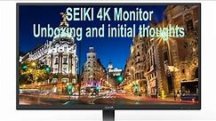 SEIKI Pro SM32UNP 32-Inch 4k UHD Unboxing and initial thoughts