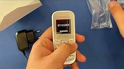 Samsung GT - E1205Y Unboxing