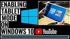 How to Enable Tablet Mode in Windows 10 | Tablet Mode in Laptop | Windows Tablet Mode in Windows