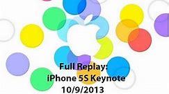 iPhone 5S Keynote Event Full Replay HD