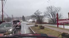 Eyewitness video shows flooded roads and strong winds in Maine