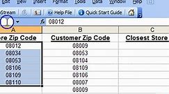 Zip Code Distance Calculator in Excel